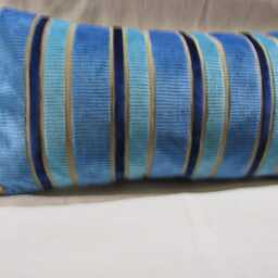 Designers Guild Velvet Fabric Piomba Turquoise Cushion Cover/Pillow Cover - thumbnail 4