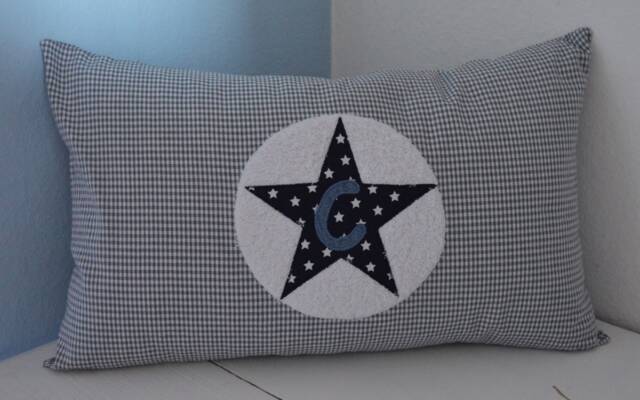 Cuddly Pillow Children's Star Letter
