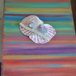 Wood Coffee End Table 45cm L X 30 cm W Coastal Cottage Lazy Deckchair Days Colour Scheme 16 - thumbnail 3