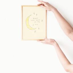 Moon Wall Print - Astrology Poster Horoscope Lover Illustrated Art Home Gift Ideas Trendy Aesthetic Zodiac - thumbnail 3