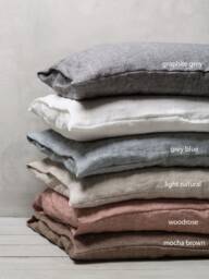 Linen Pillowcases-Set Of Two Stone Washed Pillowcases - Pillow Shams