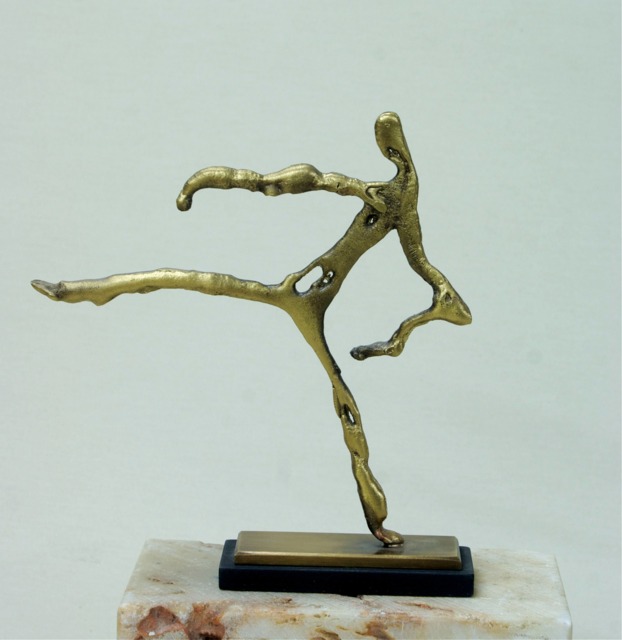Yiannis Nanouris 100% Real Pure Bronze Figurine Greek Art Decor Statue Modern Artwork - image 1