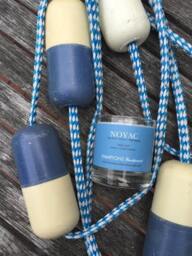 Noyac 8 Oz. Tumbler Sea Salt Citrus Hydrangea Hamptons Handpoured Signature Village Series 100% Soy Candle Hand Poured - thumbnail 1