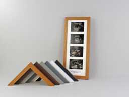 Baby Scan Photo Frame - Portrait Multi For Four Sized Photos & Text Box. Optional Personalisation. Shower Gift - thumbnail 1