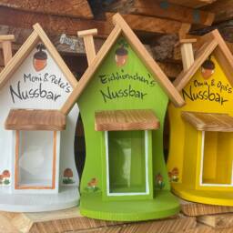 Squirrel Feeder With Fireplace - Unique Gift Original Bird Villa - thumbnail 3