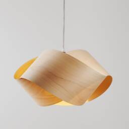 Ufo Wood Veneer Pendant Light - Artistic Summer Decor Ceiling Lamp - thumbnail 2