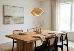 Ufo Wood Veneer Pendant Light - Artistic Summer Decor Ceiling Lamp - thumbnail 1