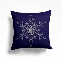 Snowflake Pillow Cover/Winter Trend Cushion Cover/Christmas Pillowcase/Decorative Winter Case/Housewarming Throw - thumbnail 2