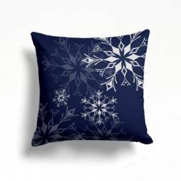 Snowflake Pillow Cover/Winter Trend Cushion Cover/Christmas Pillowcase/Decorative Winter Case/Housewarming Throw - thumbnail 3
