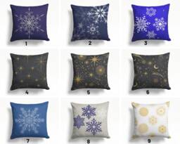 Snowflake Pillow Cover/Winter Trend Cushion Cover/Christmas Pillowcase/Decorative Winter Case/Housewarming Throw - thumbnail 1