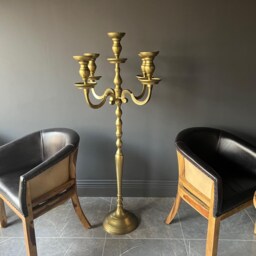 High-Quality 5-Branch Brass Candelabra - thumbnail 2