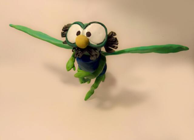 The Rescuers - Evinrude Handmade Polymer Clay Action Figure. Unique Collectible - image 1