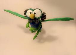 The Rescuers - Evinrude Handmade Polymer Clay Action Figure. Unique Collectible - thumbnail 1