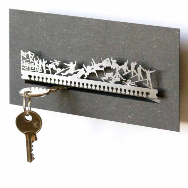 Snowboard Souvenir Gift Tube - Sleek Key Rack With Stylish Silhouette For Easy Storage Great Snowboarding Accessory - image 1