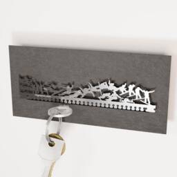 Snowboard Souvenir Gift Tube - Sleek Key Rack With Stylish Silhouette For Easy Storage Great Snowboarding Accessory - thumbnail 2