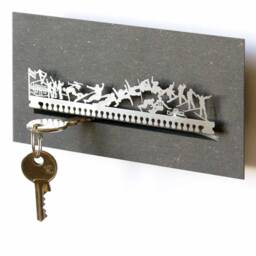 Snowboard Souvenir Gift Tube - Sleek Key Rack With Stylish Silhouette For Easy Storage Great Snowboarding Accessory - thumbnail 1