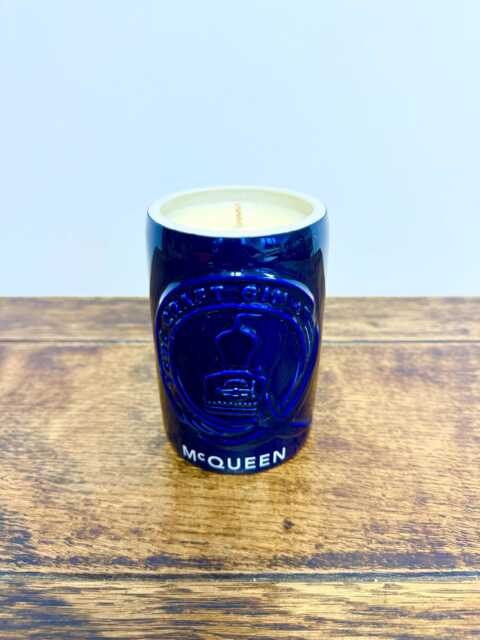 Mcqueen Gin Bottle Candle - Scented Soy Wax Ceramic Blue 90 Hours Burn Time - image 1