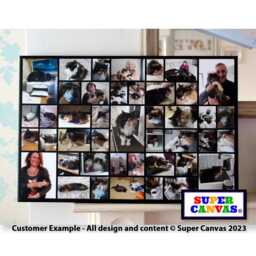 Custom 41 Picture Family Baby Holiday Memories Couple Pet Photo Collage Wall Art Framed Canvas Print Christmas Birthday Wedding Gift - thumbnail 2