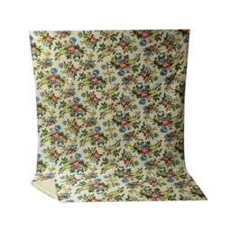 Handmade Floral Kantha Quilt Bohemian Indian Bedspread - Queen Size - thumbnail 3