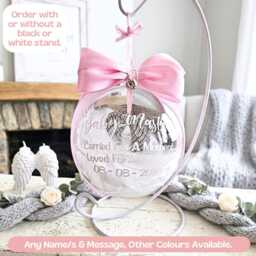 Miscarriage Baby Ornament, Pregnancy Loss Gift, Infant Memorial Gift For Of Bauble, Personalized Remembrance Gifts