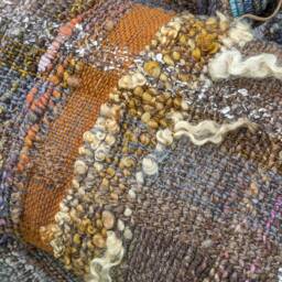 Earthy Handwoven Cushion Plant Dyed Woven Feather Filled Pillow Bed Sofa Chair Handspun Art Yarn Wool Hand Cushions Pillows Hippy - thumbnail 3