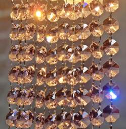 14mm Pastel Vintage Pink Octagons Chandelier Crafts Parts Drops Glass Crystals Droplets Beads Christmas Tree Wedding Decorations Garlands - thumbnail 1