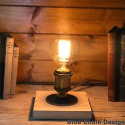 Clean Simple Table Lamp, Choice Of Colours, Finishes & Bulb Type, Edison, Retro, Steampunk - thumbnail 2