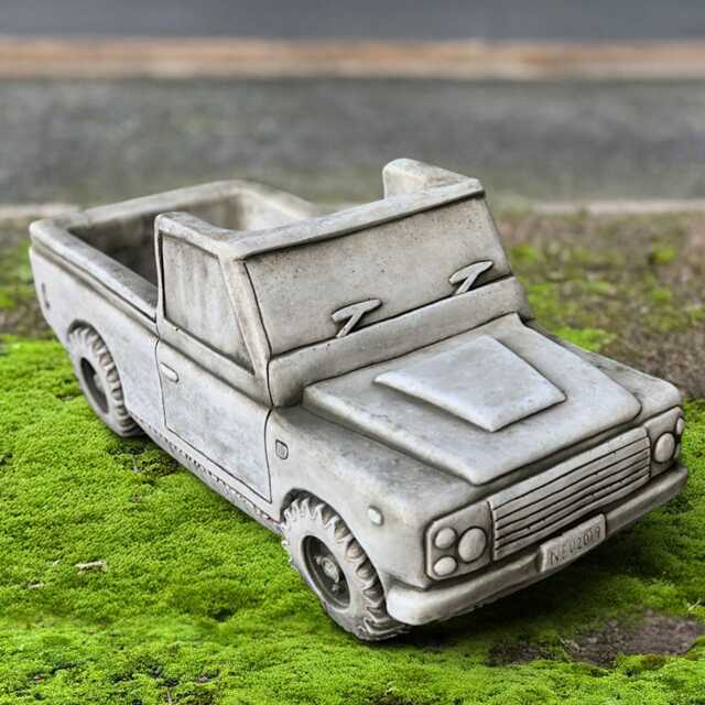 Concrete Car Planter Unique Stone Truck Flower Pot Outdoor Vehicle Handcrafted Garden Decor Cement Large Gift - image 1