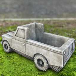 Concrete Car Planter Unique Stone Truck Flower Pot Outdoor Vehicle Handcrafted Garden Decor Cement Large Gift - thumbnail 3