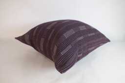 Sofa Cushion Brown Stripes Cushions Cover Handmade Fabrics Throw Cushions Accent Pillow Boho Chic - thumbnail 1