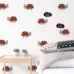 Hello Ladybugs - Peel-And-stick Wall Decals Mej - thumbnail 2