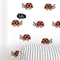 Hello Ladybugs - Peel-And-stick Wall Decals Mej - thumbnail 1