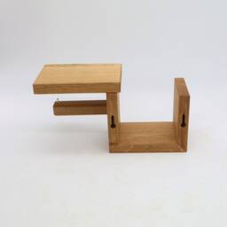 Lothar Toilet Paper Holder Made Of Oak - thumbnail 4