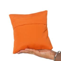 Indoor Outdoor Canvas Throw Pillow - Ring Decorative Handmade Cushion Cover - thumbnail 4