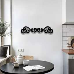 Fancy Metal Scroll Wall Decor, Art, Outdoor Hangings, Farmhouse Above Door Rustic Art - thumbnail 2