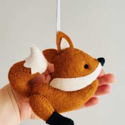 Felt Woodland Baby Gym Toys Montessori Nursery Decor - thumbnail 3