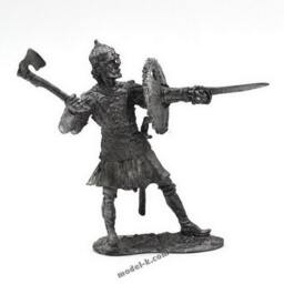 Tin 54mm Russian Warrior. 11 Century - thumbnail 1