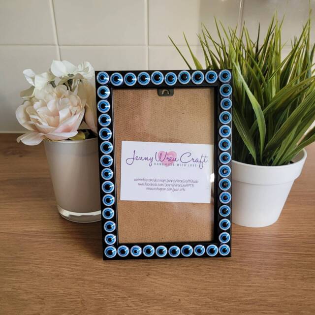 Turkish Evil Eye Photo Frame 4 X 6 Inches - image 1