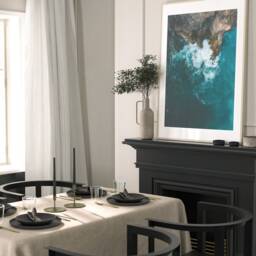 Beach Wall Art, Set Of 3 Prints, Neutral Art Pastel Print Coastal Wave Home Decor, Home Gift Ocean Picture - thumbnail 3