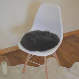 Seat Cover/Pad Lambskin Sheepskin Antracite 40cm - thumbnail 2