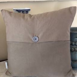 Felt Mushroom Pillow Cover Toadstool Applique Cushion, Farmhouse Decor - thumbnail 4