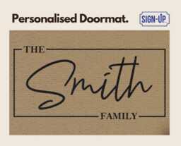 Personalised Custom Doormat - Cozy Coir Welcome Mat Couple Gift - thumbnail 1