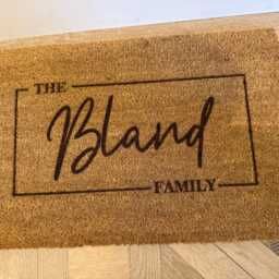 Personalised Custom Doormat - Cozy Coir Welcome Mat Couple Gift - thumbnail 4