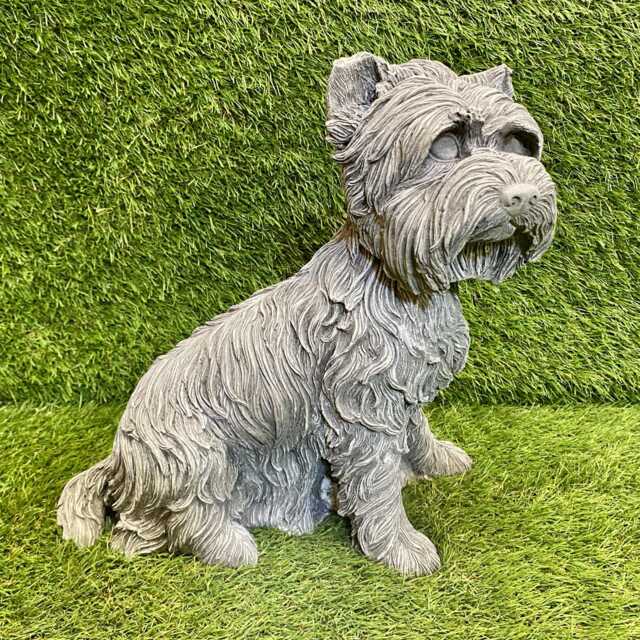 Concrete Large Westie Dog Ornament Outdoor Lawn Garden Sculpture Frost Protected/Pet Memorial - image 1