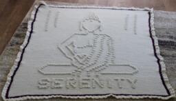 Serenity Buddha Afghan Pattern - Yoga Blanket Zen - thumbnail 1