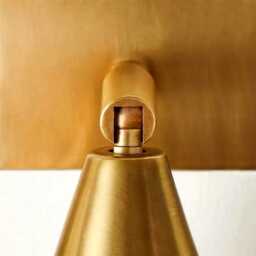 Brass Spotlight Mid Century Adjustable Wall Sconce Lamp - thumbnail 3