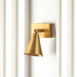 Brass Spotlight Mid Century Adjustable Wall Sconce Lamp