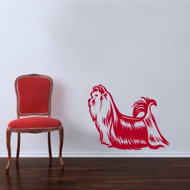 Yorkie Decal Sticker Yorkshire Terrier Vinyl Wall Art - image 1