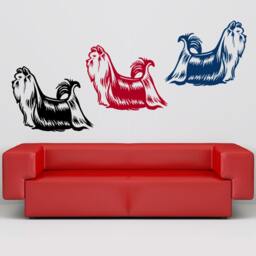 Yorkie Decal Sticker Yorkshire Terrier Vinyl Wall Art - thumbnail 2