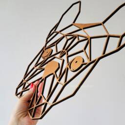 Geometric Dog Art, French Bulldog Gifts, Wood Wall Decor, Hanging, Gifts For Lovers, Dad Gift, Animal Head, Living Room Decor - thumbnail 2